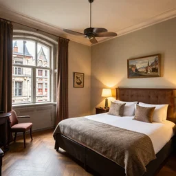 hotel room in a 1 5 th century castle in belgium