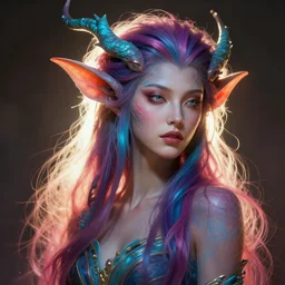 a portrait of a beautiful elegant elemental entity, backlit, strong rim light, highly detailed, digital painting, HDRI, global illumination, ambient occlusion, Zbrush, by Michael Andrew Nash, Dan Mumford, Artgerm, Andreas Rocha, vivid colors, high contrast, 8k resolution, intricate, photorealistic, smooth