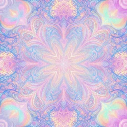 beautiful and inhumanly intricate ultra high resolution ultra detailed psychedelic digital pixel art, trending on artstation. beautiful pastel colors, light and shadow, flowery patterns of different sizes