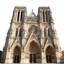 a ornate detailed cathedral on fire