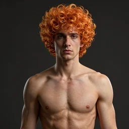 biohazard portrait of curly orange hair man from batman, au naturel, hyper detailed, digital art, trending in artstation, cinematic lighting, studio quality, smooth render, unreal engine 5 rendered, octane rendered, art style by klimt and nixeu and ian sprigger and wlop and krenz cushart and marvel and dc