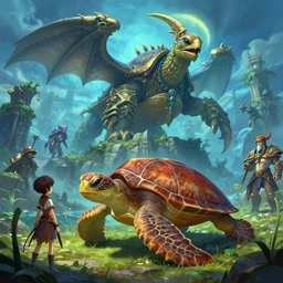 mount epic sea turtle screenshot world of warcraft mounts worldboss fantasy comics that looks like it is from borderlands by jesper ejsing, by rhads, makoto shinkai alena aenami artworks in 4 k beeple, thomas kinkade heartstone league of legends dofus overwatch