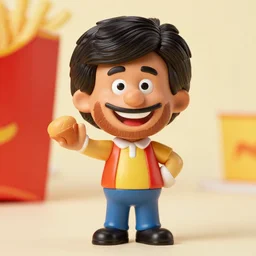 Bob Ross happy meal toy