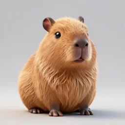portrait character design a young cute fluffy capibara character, style of maple story and zootopia, 3 d animation demo reel, portrait studio lighting by jessica rossier and brian froud and gaston bussiere