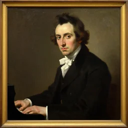 portrait of the pianist franz liszt in the style of pietro annigoni, 1 9 5 5, oil on canvas, national portrait gallery