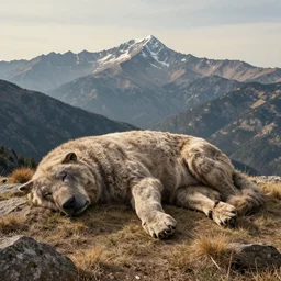 a mountain range that is made of a sleeping giant