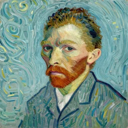 a portrait of Van Gogh in the style of Picasso, cubism, by Picasso, high realistic, high detailed