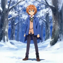 haruhi standing in the artic