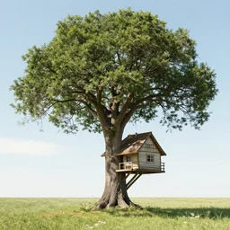 ( tree ) house