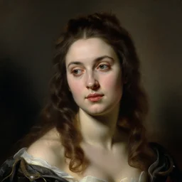 a beautiful painting of a woman portrait, baroque, artstation