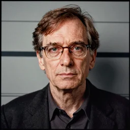 Mugshot Portrait of Stephen Hawking, taken in the 1970s, photo taken on a 1970s polaroid camera, grainy, real life, hyperrealistic, ultra realistic, realistic, highly detailed, epic, HD quality, 8k resolution, body and headshot, film still, front facing, front view, headshot and bodyshot, detailed face, very detailed face