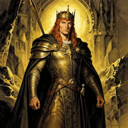 arthurian legendarium. lighting by james gurney. inking by bill sienkiewicz. trending on artstation. digital art. masterpiece by the great artists.