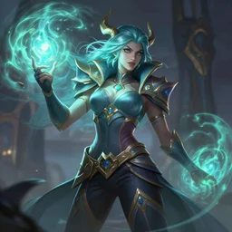 lissandra league of legends wild rift hero champions arcane magic digital painting bioluminance alena aenami artworks in 4 k design by lois van baarle by sung choi by john kirby artgerm style pascal blanche and magali villeneuve mage fighter assassin