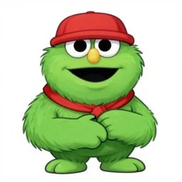 Lil uzi Vert as oscar the grouch