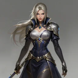 a highly detailed illustration of female vergil from devil may cry, art by artgerm and greg rutowski, intricate, elegant, highly detailed, centered, digital painting, artstation, concept art, smooth, sharp focus, league of legends concept art, wlop.