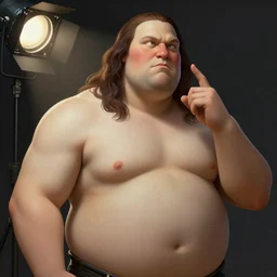 portrait of the real life Big Chungus, expressive pose, futuristic, highly detailed, digital painting, artstation, concept art, smooth, sharp focus, dramatic light, studio light, by leonardo da vinci