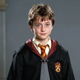 the thin boy is not tall for his 1 1 years. forever disheveled hair is complemented by a scar in the form of a lightning bolt in shape of z on his forehead. the boy is dressed in clothes that are too big for him., harry potter, photorealism, realism, sony a 7 r