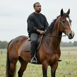 kanye west as a horse