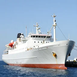 huge fishing seiner ship
