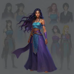 side centered painted portrait, maya ali as a wind mage, gussy colors, octane render, gloomhaven, matte painting concept art, official fanart behance hd artstation by jesper ejsing, by rhads and makoto shinkai and lois van baarle and ilya kuvshinov and rossdraws