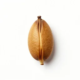 a plant seed on a white background by rene magritte