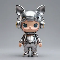 pvc cute designer toy fashion god by james jean futuristic, concept art, character only, detailed art, figurine!!!, studio lighting, grey background, no shadow, trending on artstation, 4 k, sharp, highly - detailed, focus on face!!!