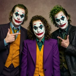 portrait fairouz as the joker, craig mullins, artgerm, wlop, glamour photography pose, arney freyag, octane, 3 5 mm lens