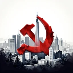 horror icon of the utopian landscape in the ussr