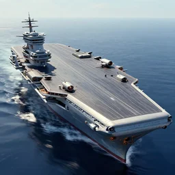 Aircraft carrier sci-fi concept art, neo futurism, by Syd Mead