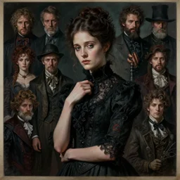dark fantasy stylized portrait by aykutmakut of an artistic pose, composition, young victorian sad fancy lady, cinematic moody colors, realistic shaded, fine details, realistic shaded lighting poster by ilya kuvshinov, magali villeneuve, artgerm, jeremy lipkin and michael garmash and rob rey