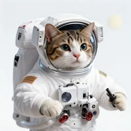 a cat as an astronaut