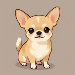 a jeremiah ketner illustration of an adorable and cute tan chihuahua
