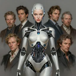 portrait shot of a cyberpunk robot woman, intricate, elegant, highly detailed, centered, digital painting, artstation, concept art, smooth, sharp focus, illustration, artgerm, tomasz alen kopera, peter mohrbacher, donato giancola, joseph christian leyendecker, wlop, boris vallejo