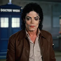 a film still of michael jackson in doctor who ( 1 9 8 6 )