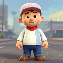 Noddy character as GTAV cover