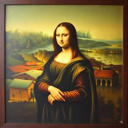 the reverse - side of the painting that is called mona lisa.