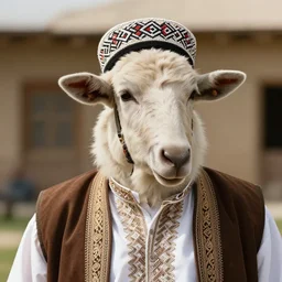 Close up of a Kurdish shepherd wearing Kurdish clothes in a movie directed by Christopher Nolan, movie still frame, promotional image, imax 70 mm footage