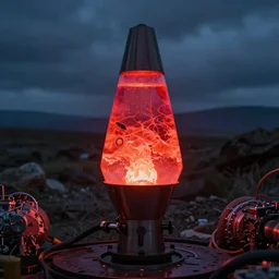 a lava lamp car engine
