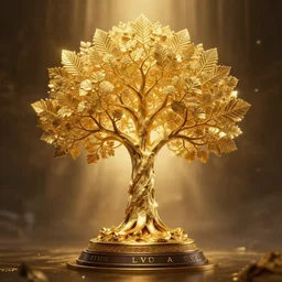 the holy golden tree of life, amazing award winning cinematic, ultra detailed