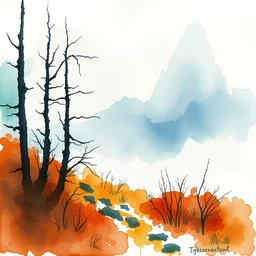 small centered on watercolor paper, paint brush strokes, abstract watercolor painting of ancient scandinavian culture, cinematic light, national romanticism by hans dahl, by jesper ejsing, by anders zorn, by greg rutkowski, by greg manchess, by tyler edlin