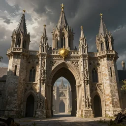 golgari guildgate in ravnica, by eytan zana, european medieval and renaissance structures