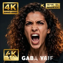 hyperrealistic portrait of beautiful mixed race woman, angry, shouting, photo realistic, dynamic lighting, artstation, poster, volumetric lighting, very detailed face, 4 k, award winning