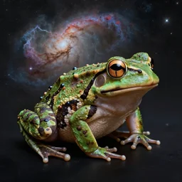 a nebula shaped like a frog