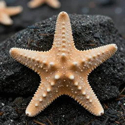 a photo of a starfish with a human face