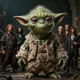 yoda fantasy art portrait, ultra realistic, cinematic, wide angle, intricate details, cyborg, highly detailed by boris vallejo, caravaggio, aaron horkey, wayne barlowe, craig mullins, roberto ferri, francis bacon