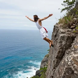 jesus yeeting me off a cliff