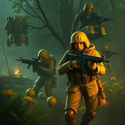 d - day with lemon soldiers, artstation