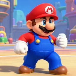 screenshot of mario in tekken 3