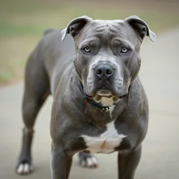 big blue pitbull