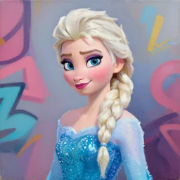 greg manchess portrait painting of elsa from frozen as overwatch character, medium shot, asymmetrical, profile picture, organic painting, sunny day, matte painting, bold shapes, hard edges, street art, trending on artstation, by huang guangjian and gil elvgren and sachin teng